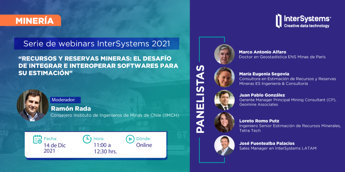 Quinto webinar de InterSystems explorará la importancia de la interoperabilidad de los softwares para la estimación de recursos y reservas mineras