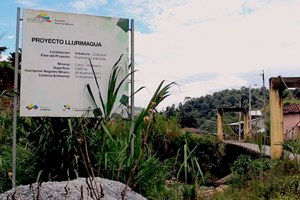 Ciadi registra arbitraje iniciado por Codelco por proyecto minero Llurimagua de Ecuador