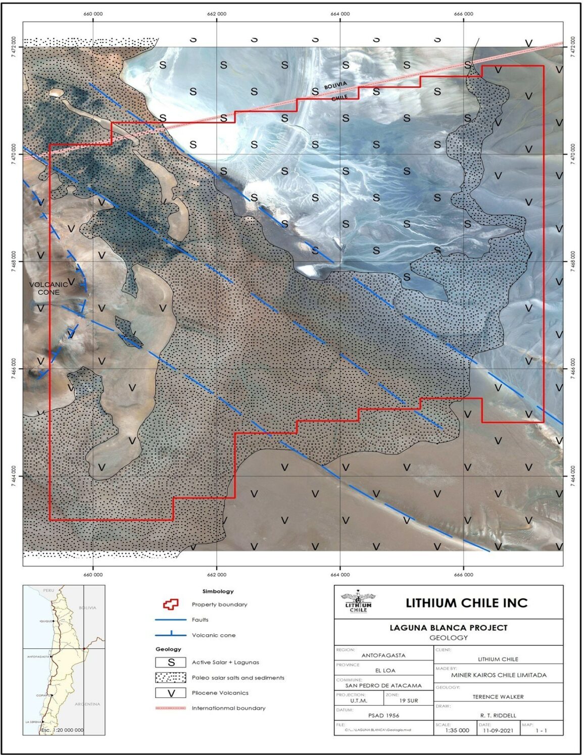 Monumental Minerals firma una carta de intención para adquirir hasta el 75% del proyecto Drill Ready Salar De Laguna Blanca, Chile Cesium Salt-Lithium Salmuera de Lithium Chile