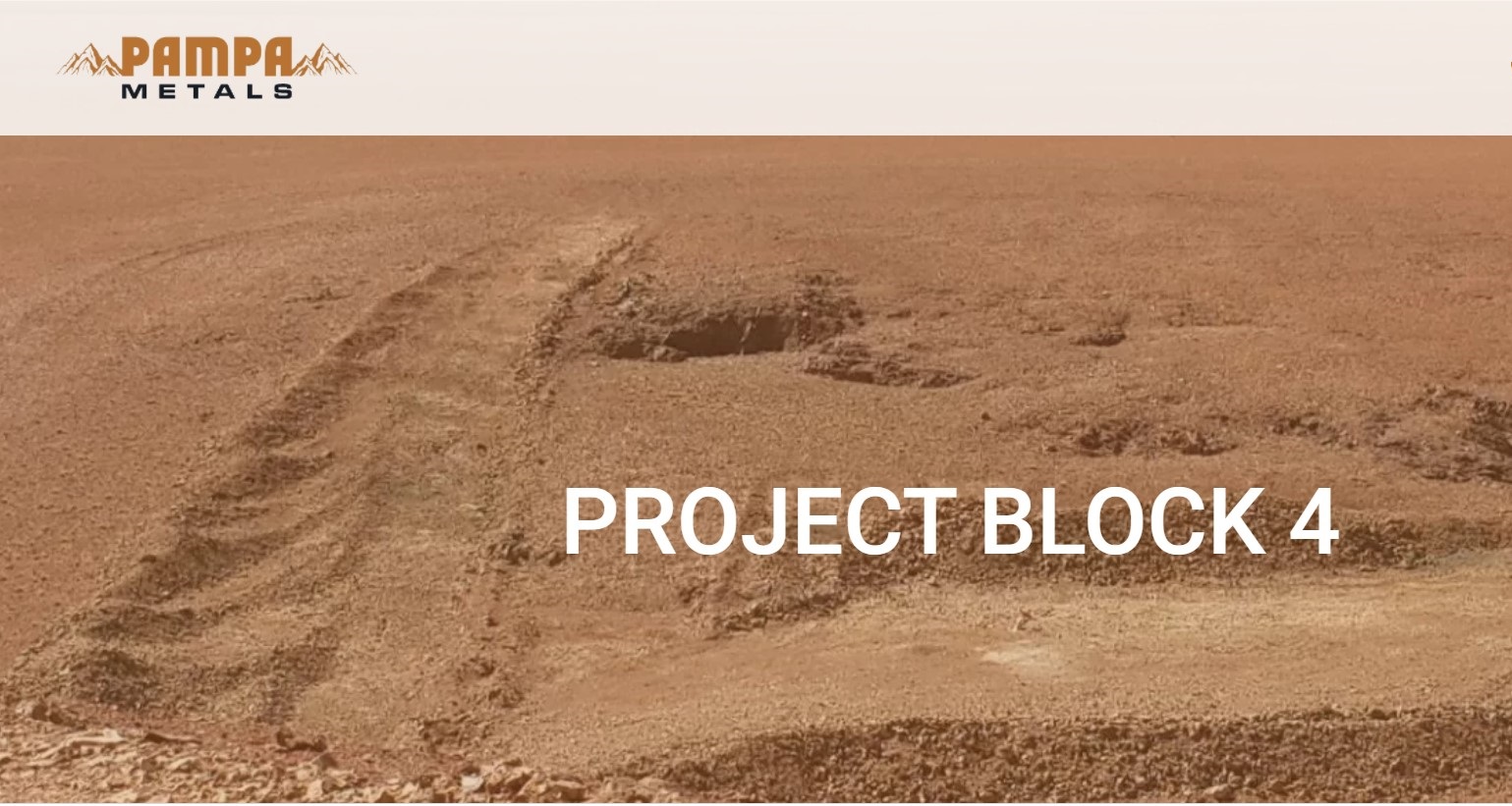 Pampa Metals informa valores de cobre, oro y molibdeno de trincheras en el objetivo Buenavista dentro de su proyecto del Bloque 4 Preparativos para pruebas de perforación en marcha
