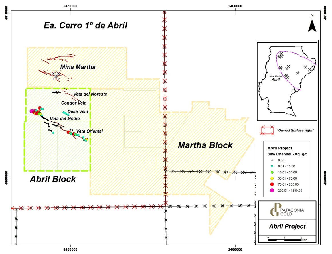 Patagonia Gold brinda actualización de exploración para la propiedad Abril en Argentina