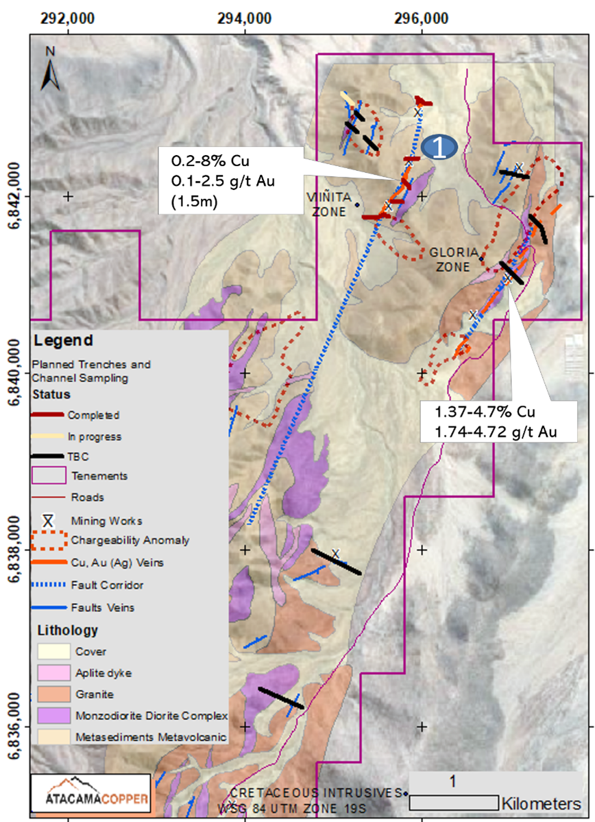 Atacama Copper brinda actualización del programa de excavación de zanjas en el proyecto de cobre y oro El Cofre