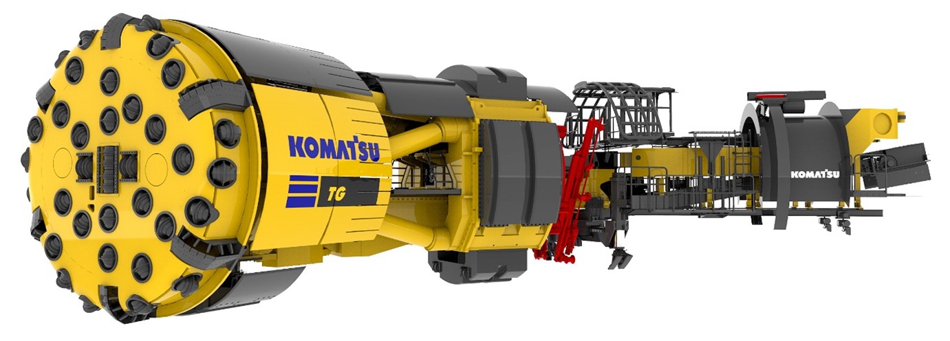 Komatsu y Codelco probarán máquina tuneladora única en mina Chuquicamata