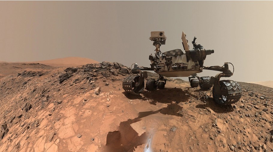 Cómo un lago y un volcán produjeron un mineral raro en Marte