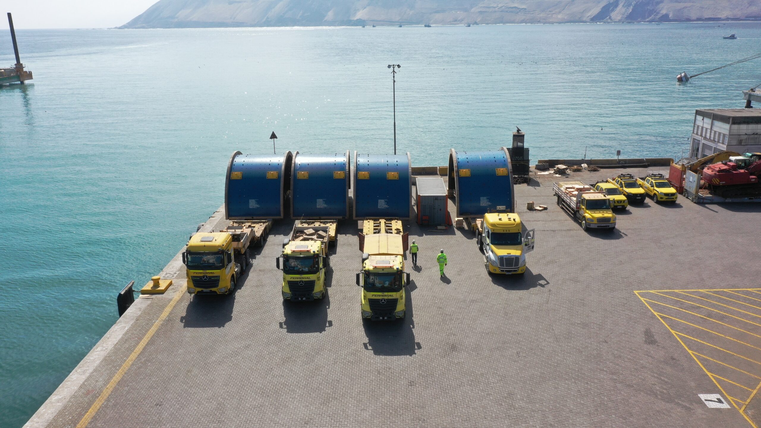 Collahuasi realizó importante transferencia de carga en Puerto de Iquique para habilitación de molino