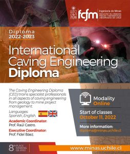 Departamento de Ingeniería de Minas de la U. de Chile abre postulaciones al International Caving Engineering Diploma