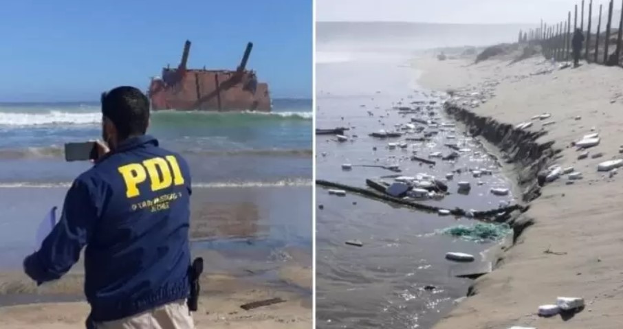 Colapsa estructura de planta desalinizadora y restos quedan esparcidos en borde costero de Los Vilos