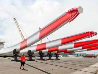 El primer aerogenerador del mundo con palas reciclables ya está en marcha