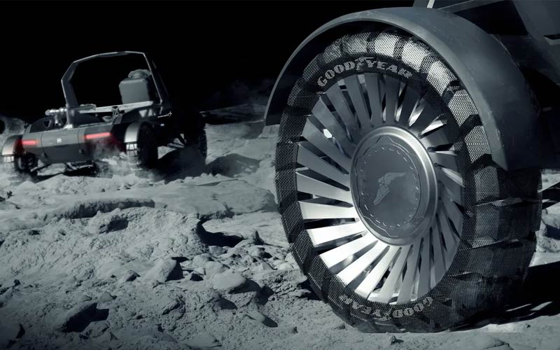 Goodyear fabricará neumáticos sin aire para los vehículos lunares del programa Artemis