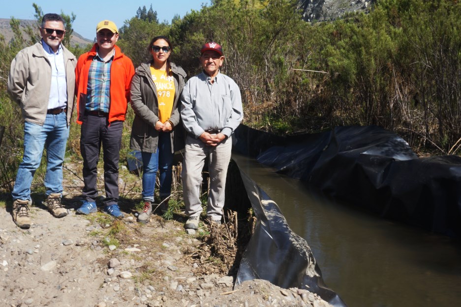 Proyecto de Minera Los Pelambres aumenta disponibilidad de agua para regantes de Huinchiguallego en Canela