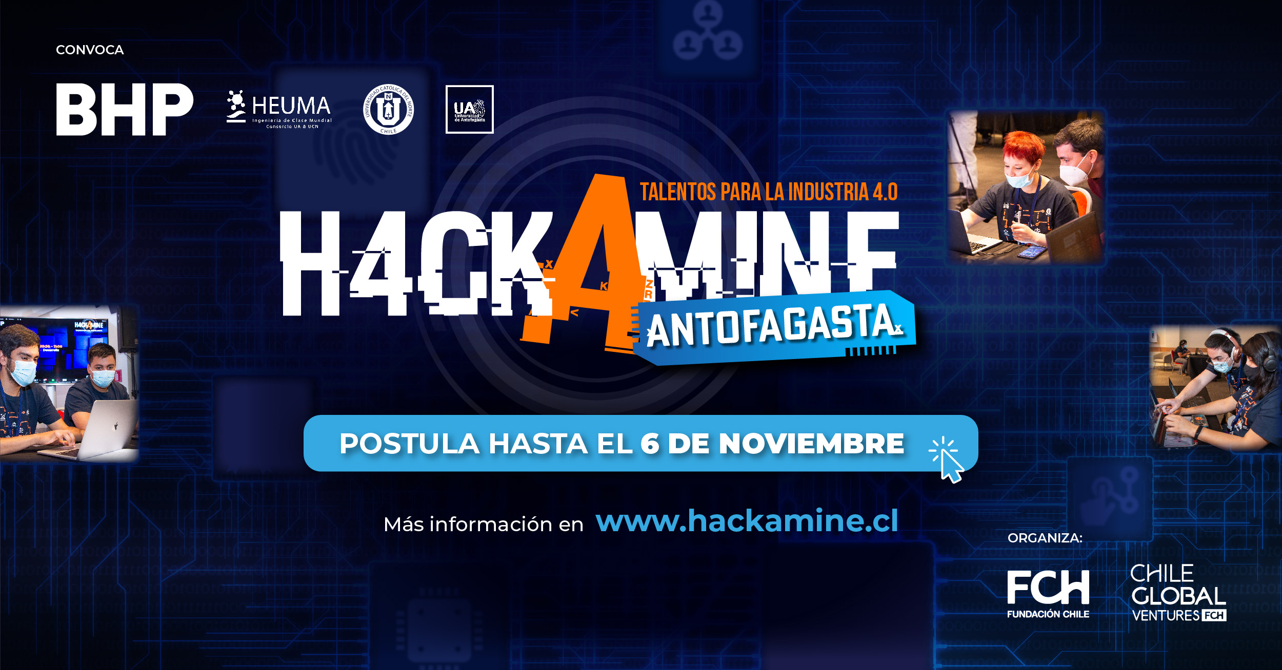 BHP lanza cuarta versión de Hackamine en busca de los mejores estudiantes universitarios y egresados de la Región de Antofagasta