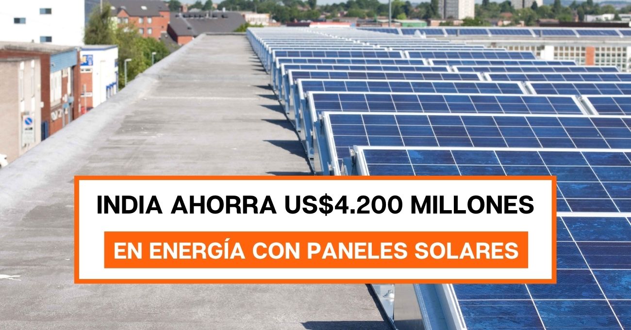 India ahorró 4.200 millones de dólares con energía solar