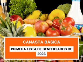 Aporte Canasta Básica: Esta es la fecha de la primera lista de beneficiados de 2023