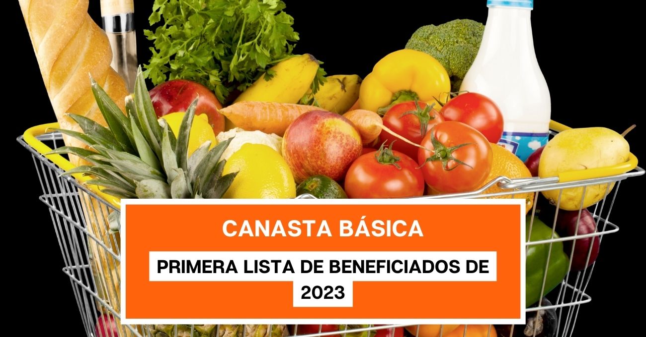 Aporte Canasta Básica: Esta es la fecha de la primera lista de beneficiados de 2023