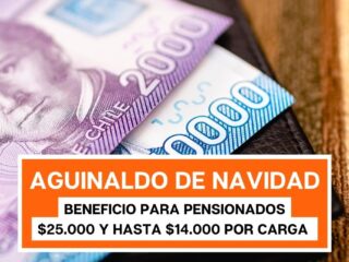 Revisa con tu RUT la fecha de pago del aguinaldo de Navidad para pensionados