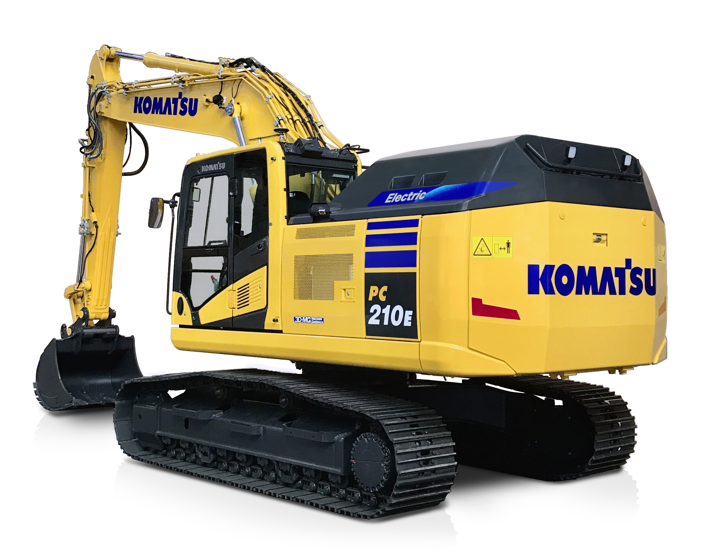 Komatsu presentó su excavadora eléctrica de 20 toneladas