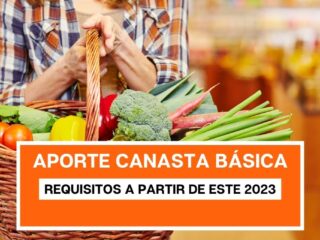 Aporte Canasta Básica modifica sus requisitos a partir de este 2023: Estas son las nuevas condiciones