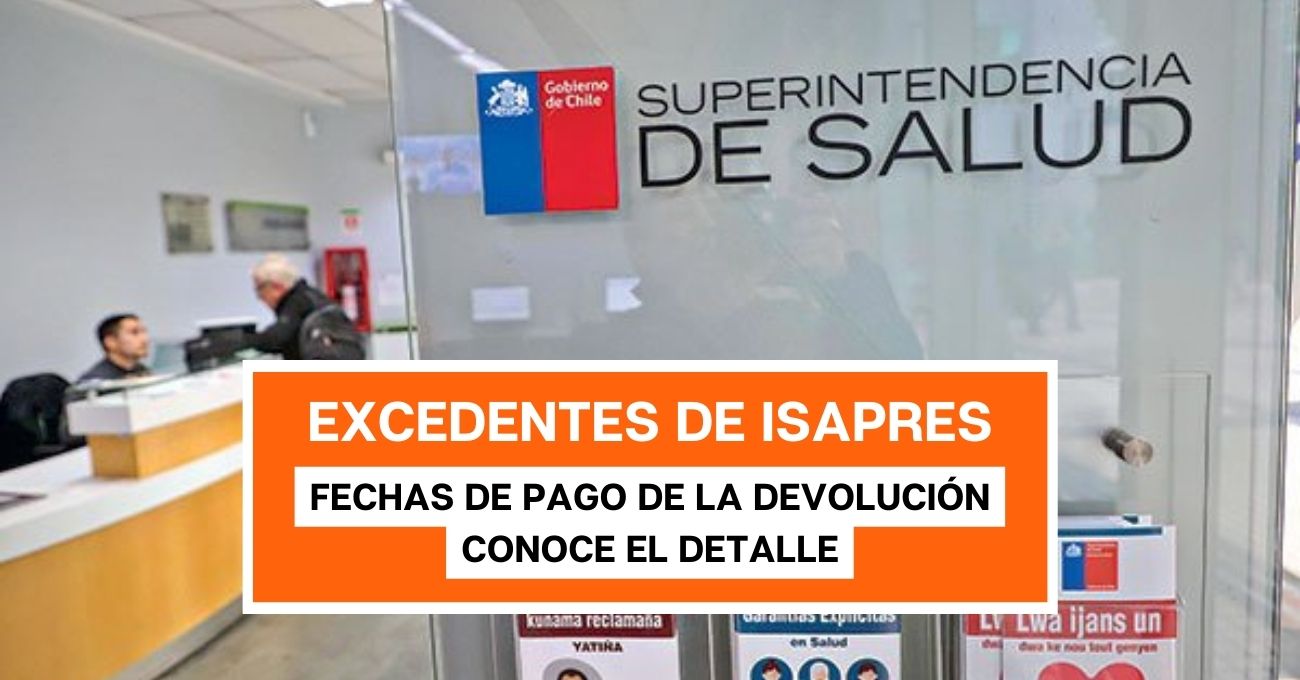 Fechas de pago de la devolución de excedentes de Isapres: conoce el detalle