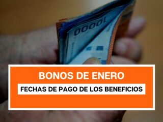 Bonos de enero: estas son las fechas de pago de los beneficios