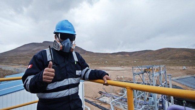 La producción de cobre en Perú aumenta un 15,3% en noviembre: MINEM