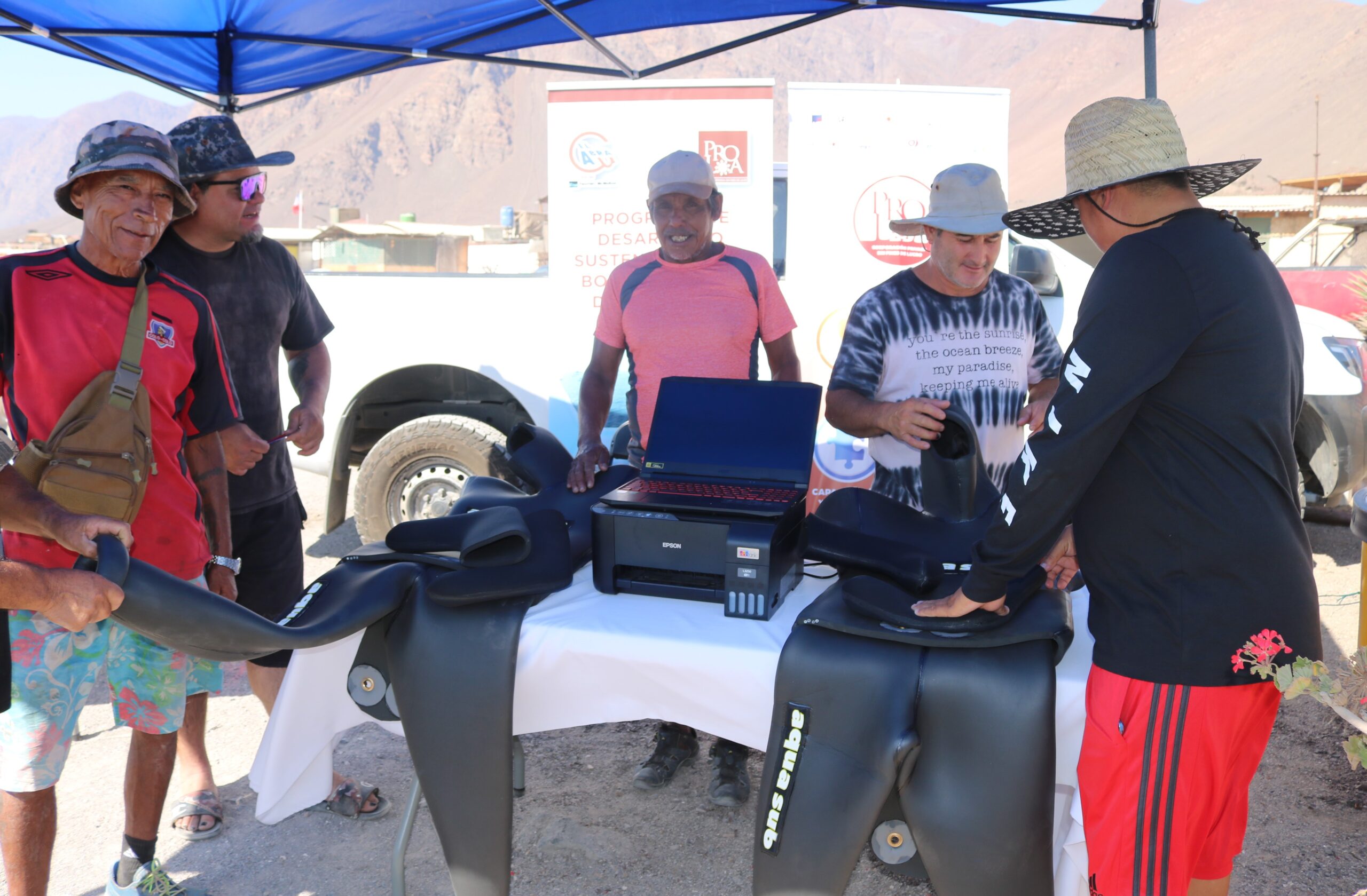 Sindicato Indígena de Tocopilla recibe un bote e implementaciones para su trabajo