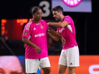 Ronaldinho debutó en la Kings League: mostró su magia, estuvo a punto de anotar y se negó a patear un penal