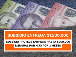 Subsidio Protege: Hasta $200.000 por hijo durante 3 meses