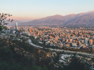 Aerial Photography of City Near Mountain