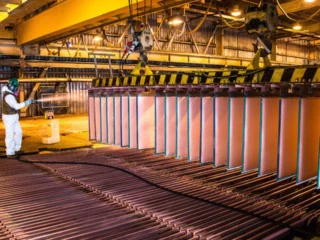 Cobre cerró a la baja este jueves en la Bolsa de Metales de Londres