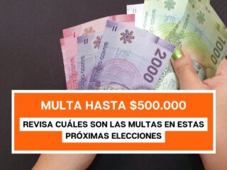 Multas hasta $500.000 por no cumplir en elecciones de consejeros constitucionales