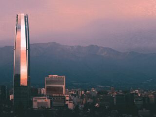 landscape photo of a city skyline at dusk