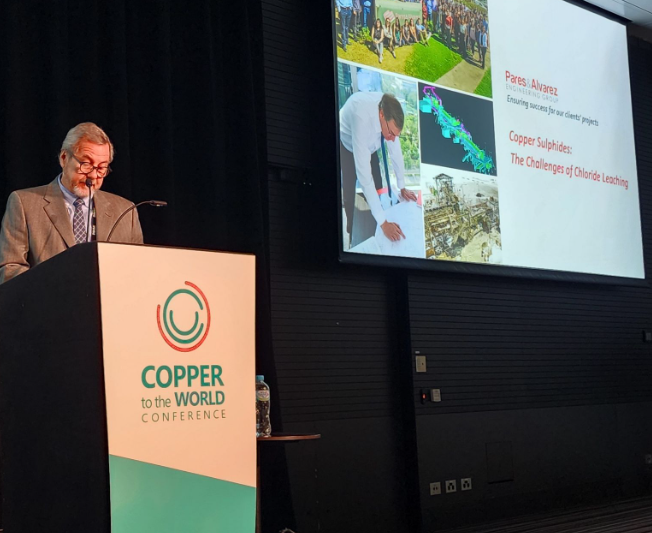 Más de 1.000 representantes de la industria del cobre fueron parte de la presentación de Pares&Alvarez sobre los desafíos de la lixiviación clorurada en la Conferencia Copper to the World
