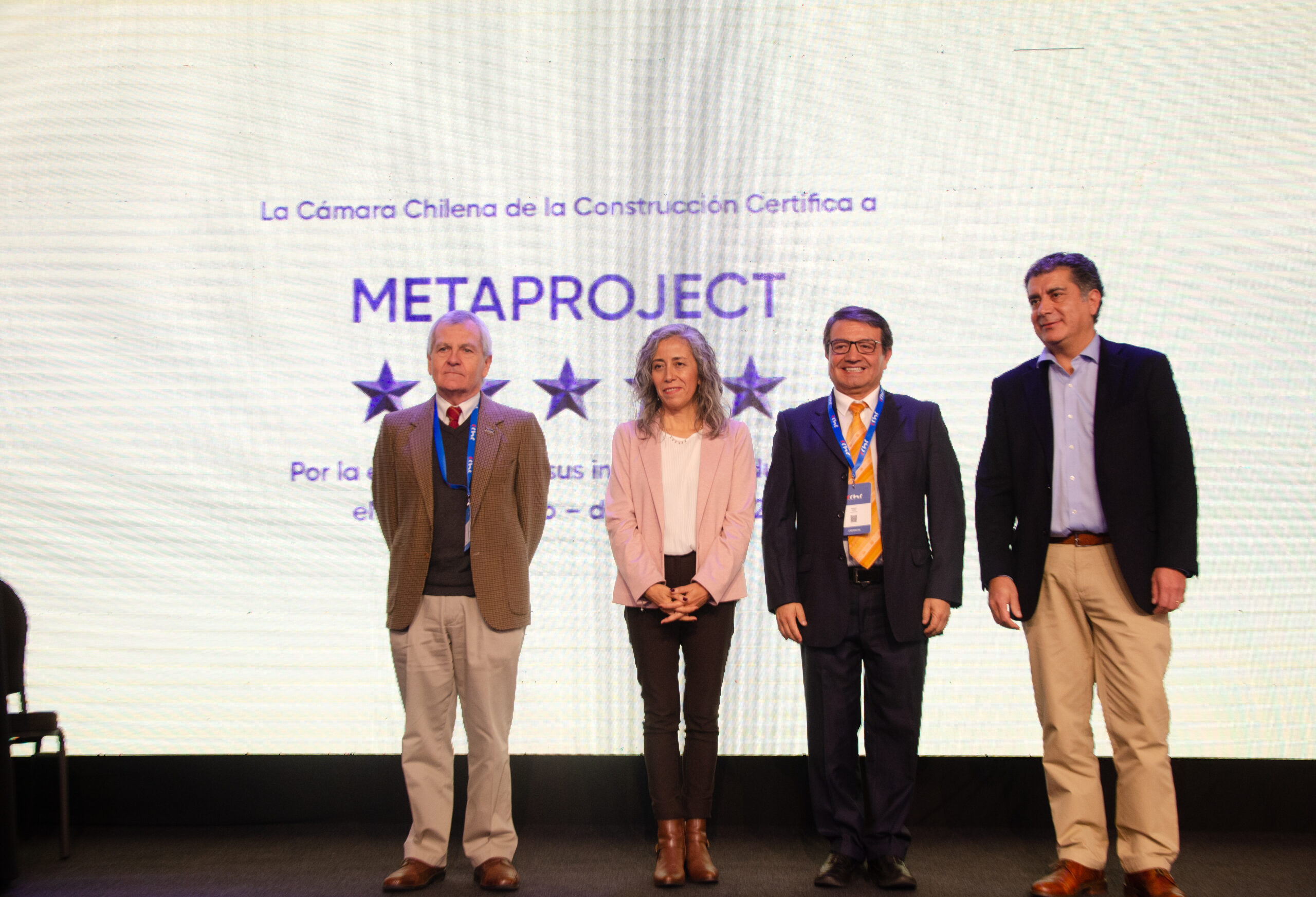 Metaproject distinguido en el Cuadro de Honor 2023 en Seguridad y Salud laboral de la CChC