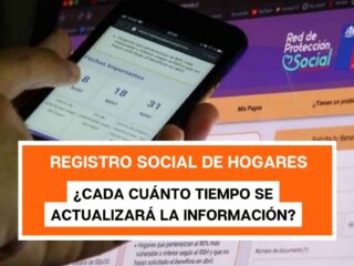 Registro Social de Hogares: ¿Cada cuánto tiempo se actualizará la información?