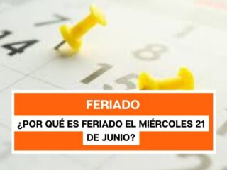 ¿Por qué es feriado el miércoles 21 de junio?