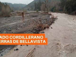 Vecinos aislados en Sierras de Bellavista en la pre cordillera de San Fernando