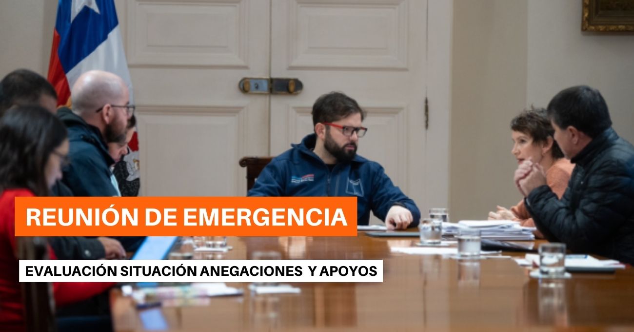 Presidente Boric ante sistema frontal: "Ojalá que las energías se centren en enfrentar la emergencia y no en tratar de sacar provecho de ésta"
