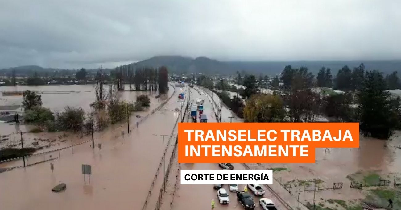 Transelec trabaja intensamente para reparar estructura en línea de alta tensión que colapsó por crecida de Río Tinguiririca