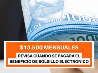 $13.500 de Bolsillo Familiar Electrónico: Revisa la fecha del próximo pago del beneficio
