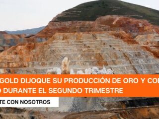 Minera canadiense Barrick Gold reporta aumento en la producción de oro y cobre