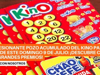 El KINO Acumula un Pozo extraordinariamente Grande para este Domingo 9 de Julio