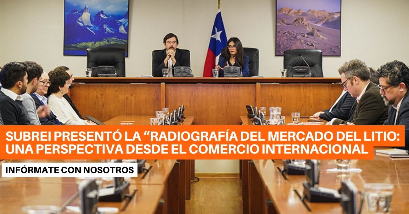 Subsecretaría de Relaciones Económicas Internacionales presenta “Radiografía del mercado del litio: Una perspectiva desde el comercio internacional”