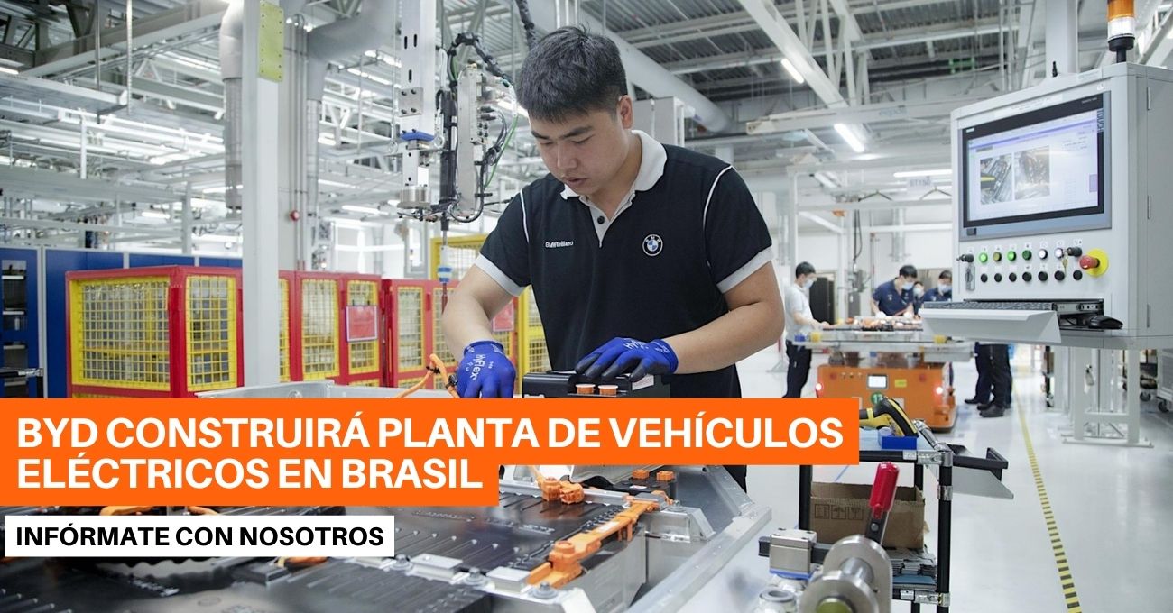 BYD construirá su primera planta de vehículos eléctrico fuera de Asia en Brasil