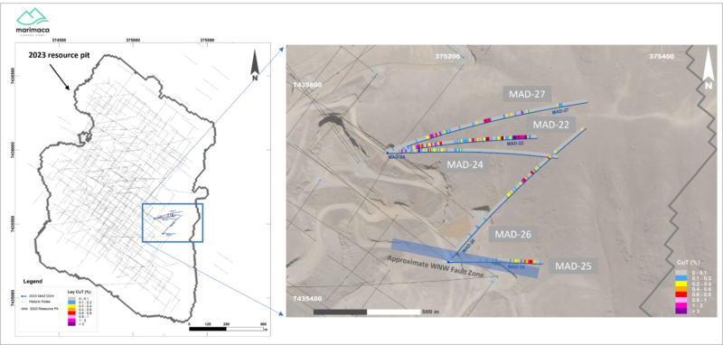 Marimaca Copper anuncia los resultados de la perforación de exploración diamantina MOD del este