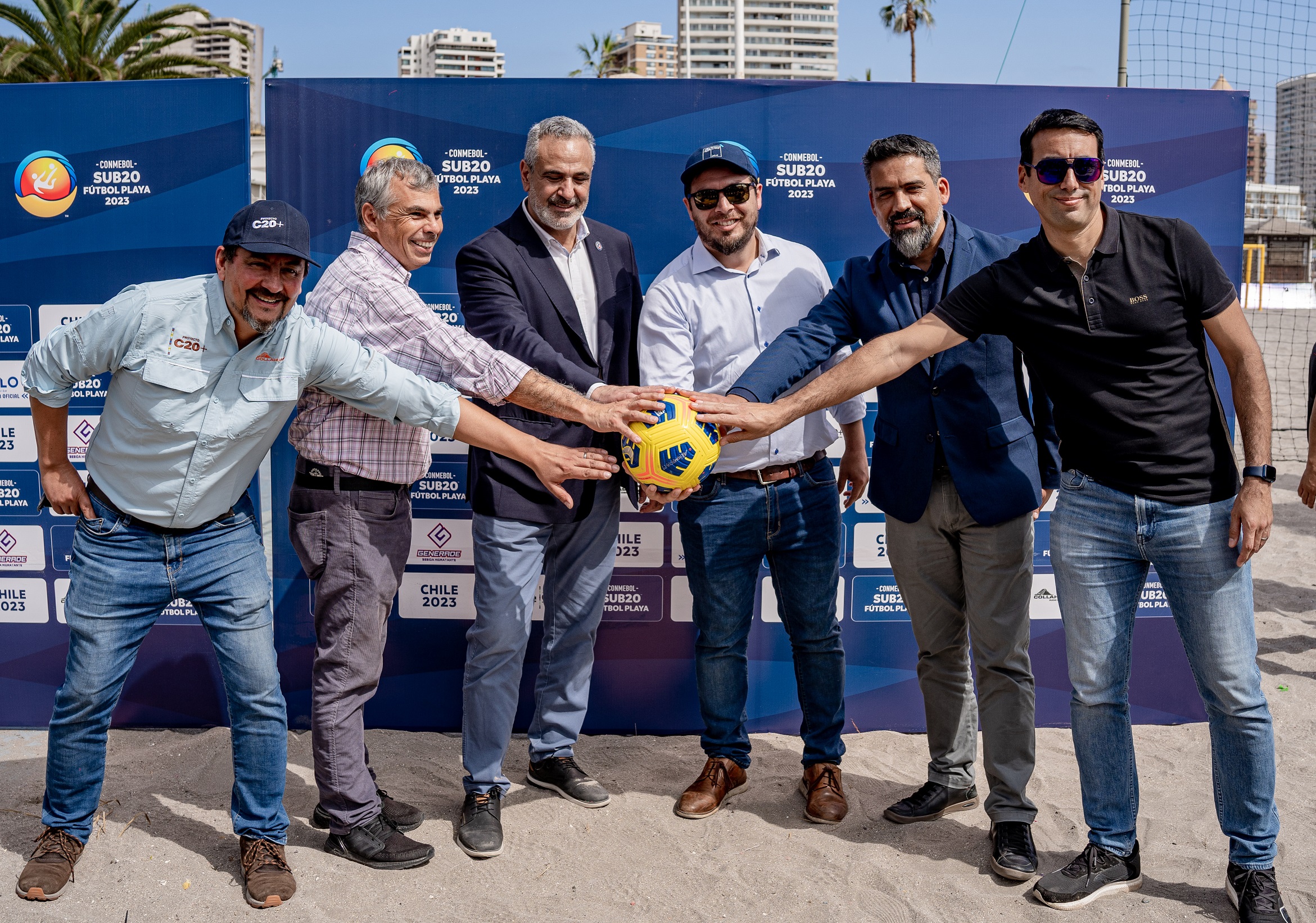Todo listo para iniciar la fiesta del deporte Copa Conmebol Sub20 Fútbol Playa en Iquique