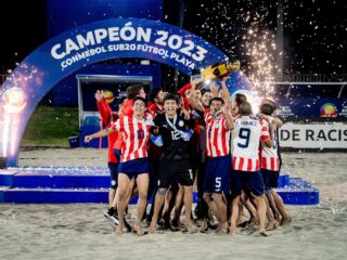 Chile Sub20 sube al podio por primera vez en el Sudamericano de Fútbol Playa en Iquique