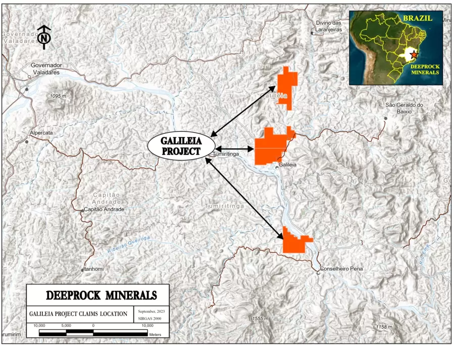 DeepRock Minerals adquiere 6.600 hectáreas adicionales para ampliar su cartera de litio en Minas Gerais, Brasil