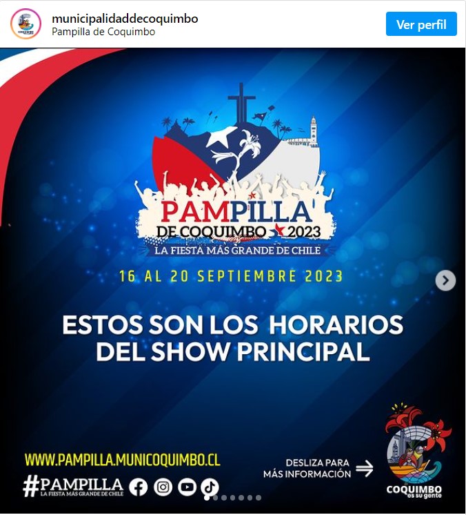 Fiesta de la Pampilla de Coquimbo 2023: Parrilla de artistas y horarios de los shows Fiesta de la Pampilla de Coquimbo 2023: Parrilla de artistas y horarios de los shows