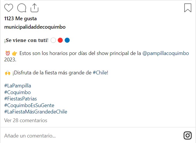 Fiesta de la Pampilla de Coquimbo 2023: Parrilla de artistas y horarios de los shows Fiesta de la Pampilla de Coquimbo 2023: Parrilla de artistas y horarios de los shows