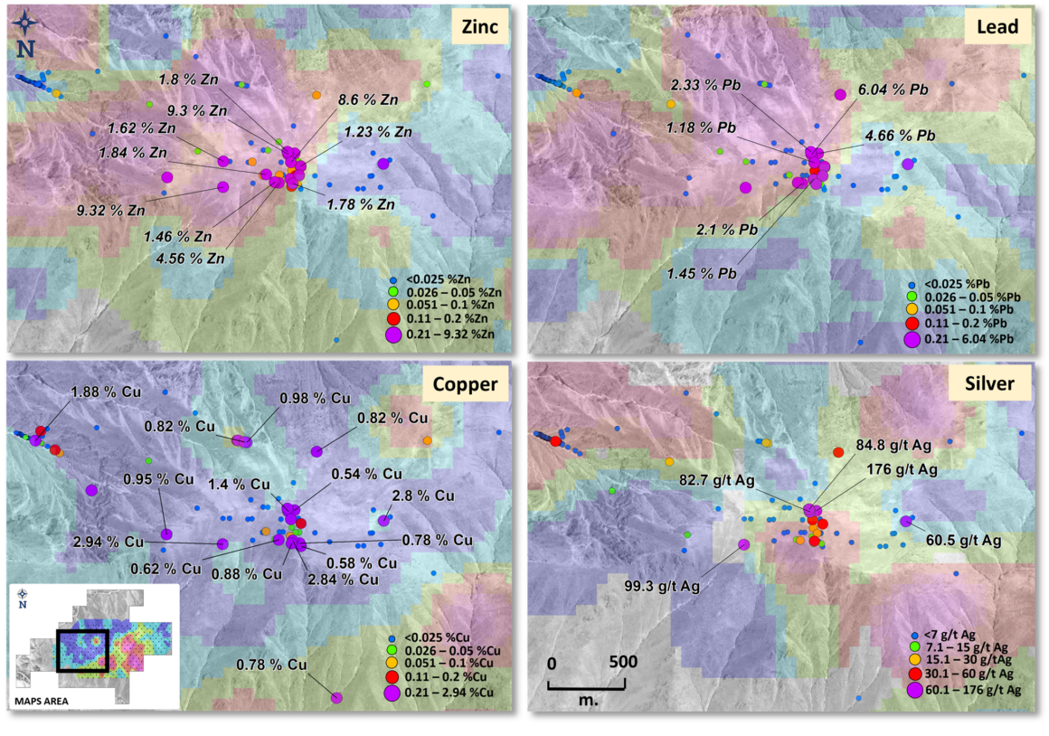 Latin Metals: Resultados positivos refuerzan la potencial mineralización, Proyecto Auquis